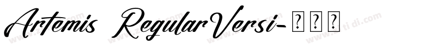 Artemis RegularVersi字体转换